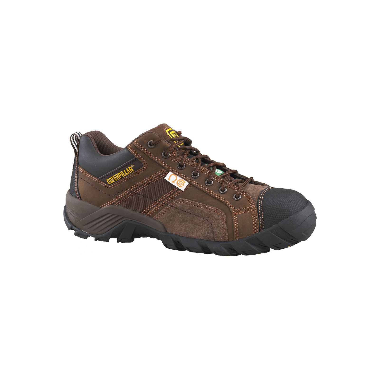 Caterpillar Argon Csa (Composite Toe, Non Metallic) - Mens Work Shoes - Dark Brown - NZ (854MGVJZE)